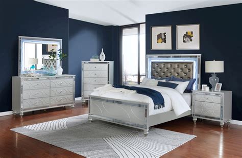 Silver Metallic Bedroom Furniture